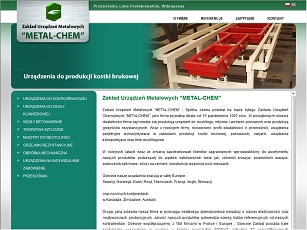 Metal-Chem, produkcja urządzeń do produkcji kostki brukowej